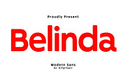Belinda - Modern Sans Typeface, a Sans Serif Font by Font Kingdom (Thumbnail 1 of 7)