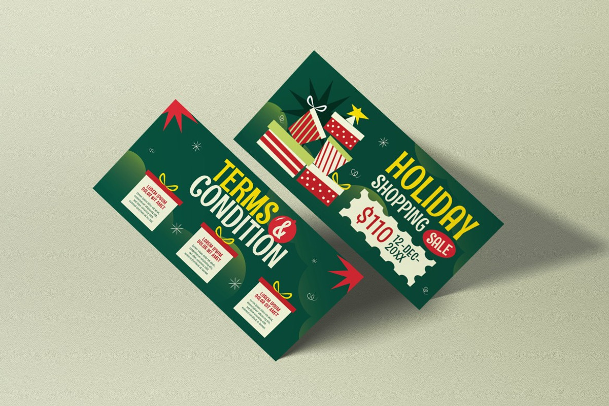 Holiday Shopping Sale Voucher preview 3