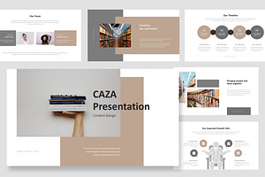 Caza : Library Design Google Slides