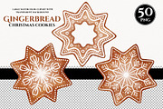 50 Watercolor Christmas Gingerbread, a Decorative Illustration by KarinkaBU (Thumbnail 8 of 8)