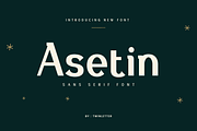 Asetin, a Sans Serif Font by twinstd (Thumbnail 1 of 12)