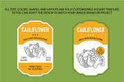 Vegetable Designs. Retro Templates, a Food Illustration by Lettering_Logo (Thumbnail 10 of 15)