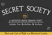 Secret Society Font + Bonus, a Script Font by Zach and Beth Design (Thumbnail 1 of 5)