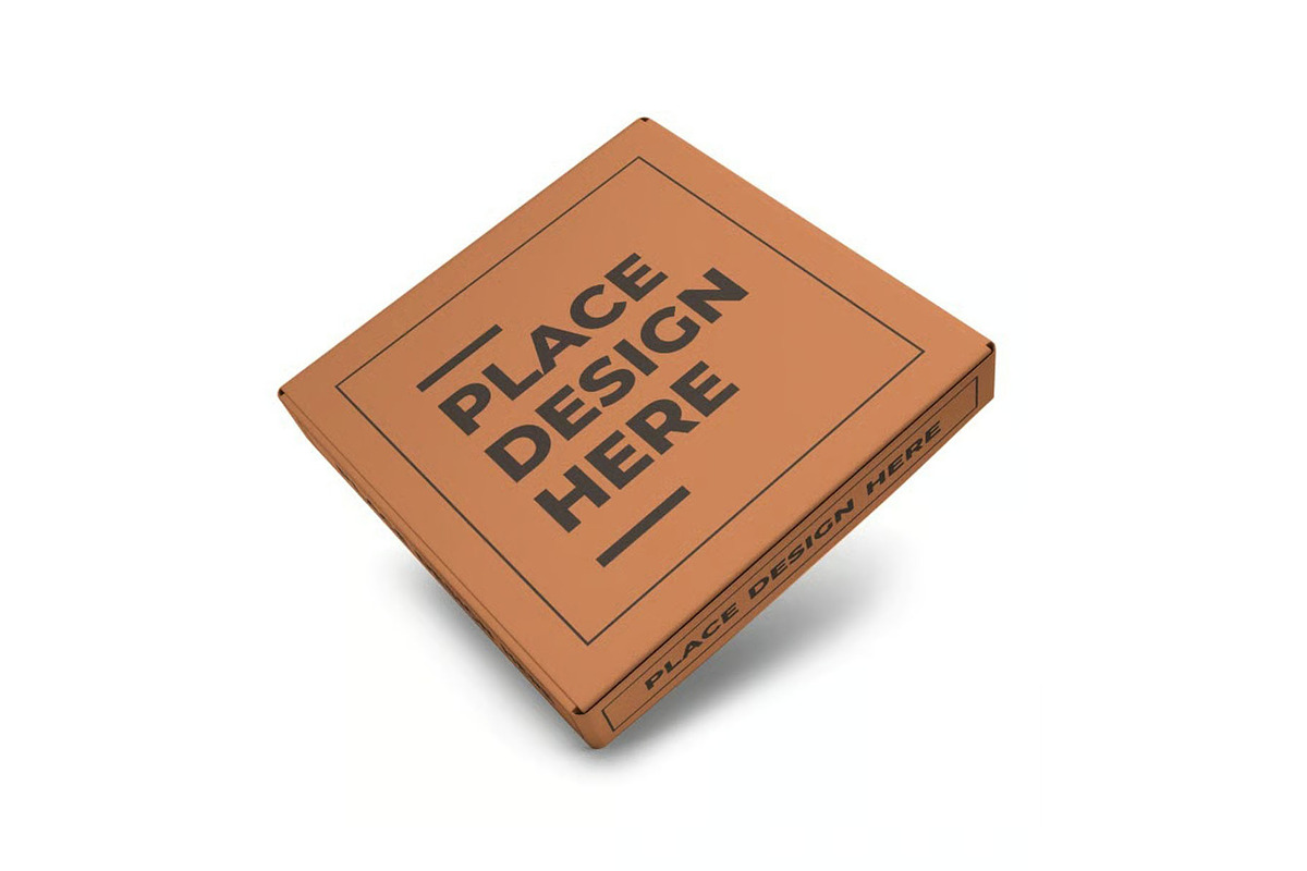 Pizza Box Packaging Mockup Template, a Packaging Mockup by DesignRushMarket (Photo 7 of 11)