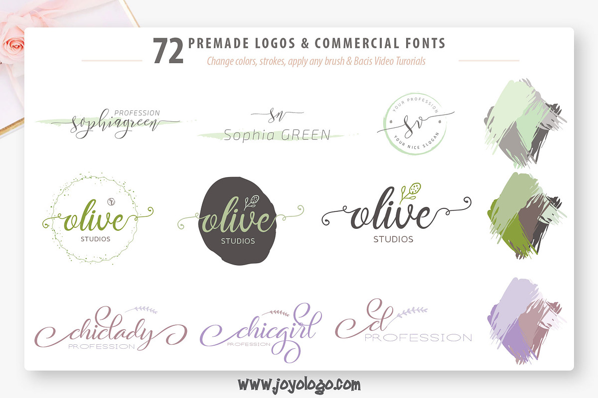 Ladyholic Premade Logo Branding Pack, a Branding & Logo Template by joyologo (Photo 5 of 17)