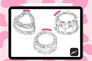 VICTORIAN CAKES PROCREATE BRUSH SET, a Brush Add-On by The GG Shop (Thumbnail 5 of 17)