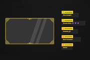 Golden Stream Overlay, a Templates & Theme by StreamSkins (Thumbnail 4 of 5)