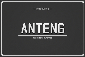 Anteng Dual Width Font