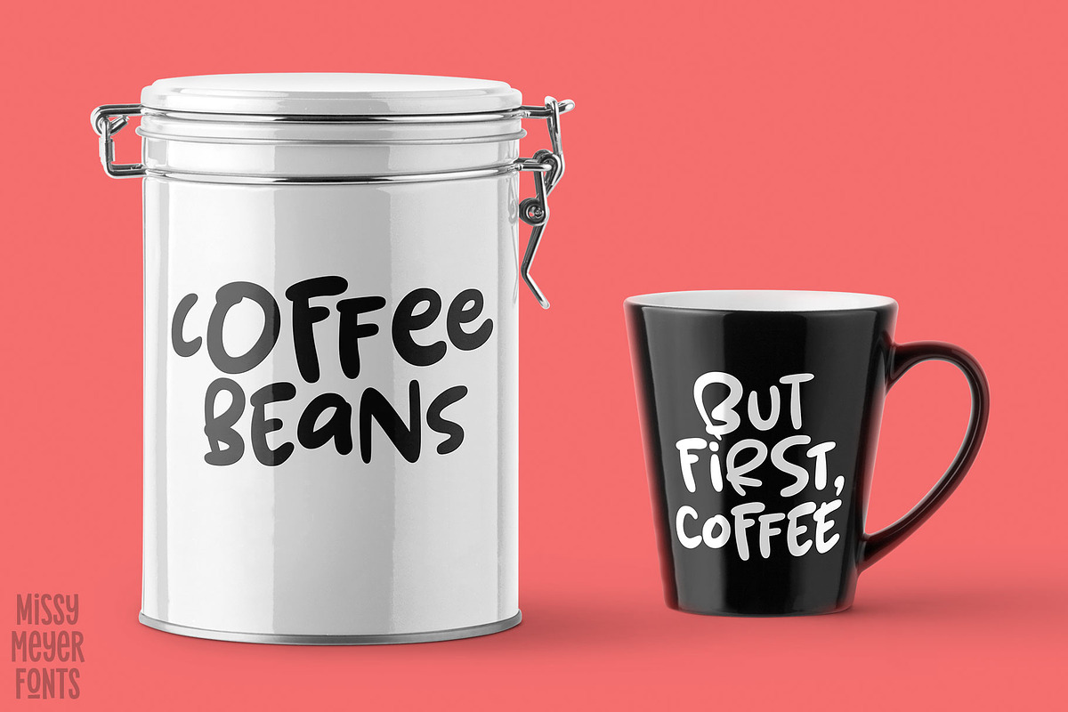 Spring Herbs: a fun bouncy font! preview 7