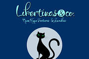 Libertinas & co., a Script Font by deFharo (Thumbnail 1 of 7)