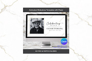 Funeral Slideshow B&W Canva FS001, a Presentation Template by TyphoonStudio (Thumbnail 1 of 8)