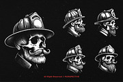 10 Bundle Dark Art Skull Fire Force, an Illustration by Morspective (Thumbnail 3 of 7)
