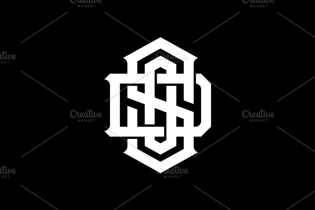 Monogram Letter DOS Logo, a Branding & Logo Template by Buqancreative