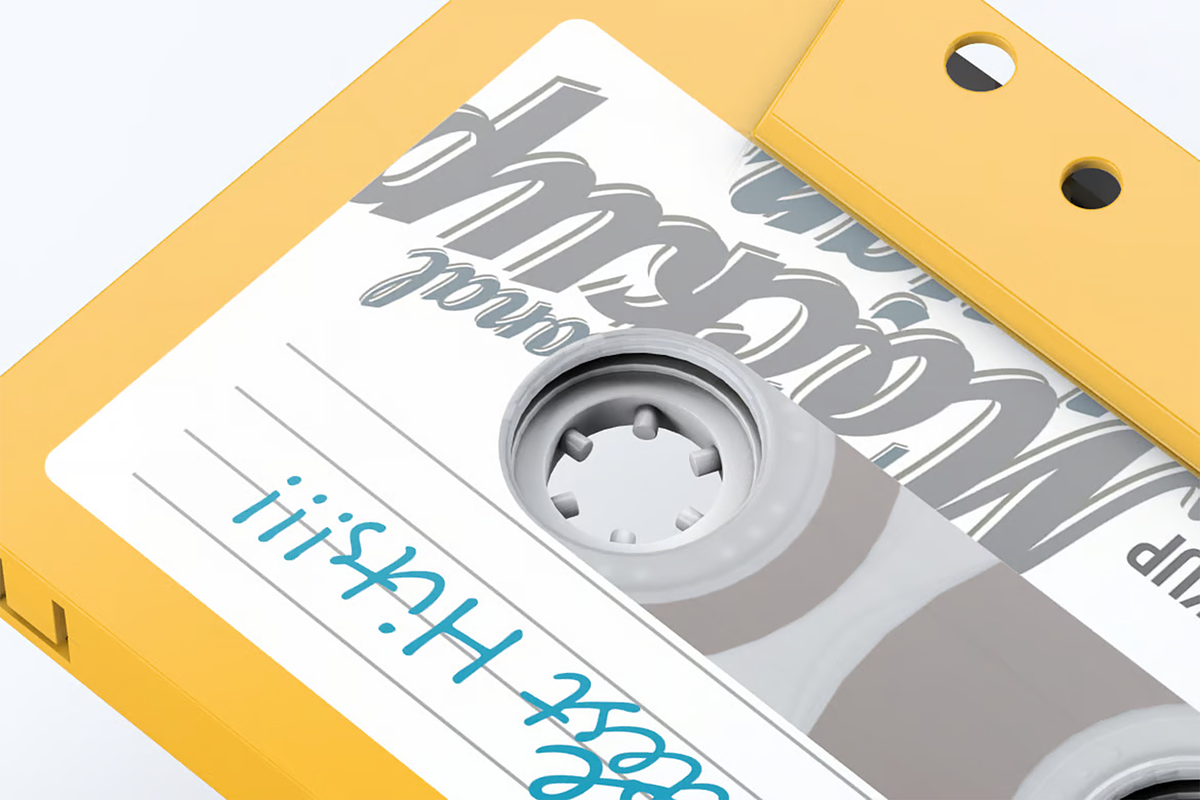 Cassette Tape Mock-Up, a Product Mockup by Se٧enStudio (Photo 7 of 8)