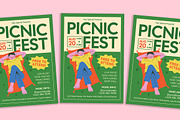 Picnic Festival Flyer, a Flyer Template by Gumico Studio. (Thumbnail 1 of 3)