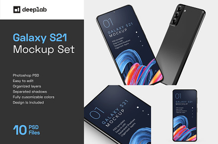 Galaxy S21 Mockup Set, an Android Mockup by Deeplab