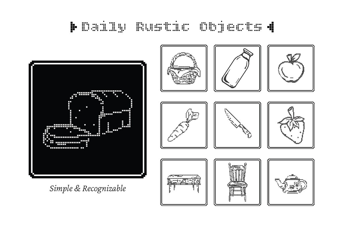 Cottage Pixel Art Collection, an Object Illustration by Invisual Studio (Photo 6 of 12)
