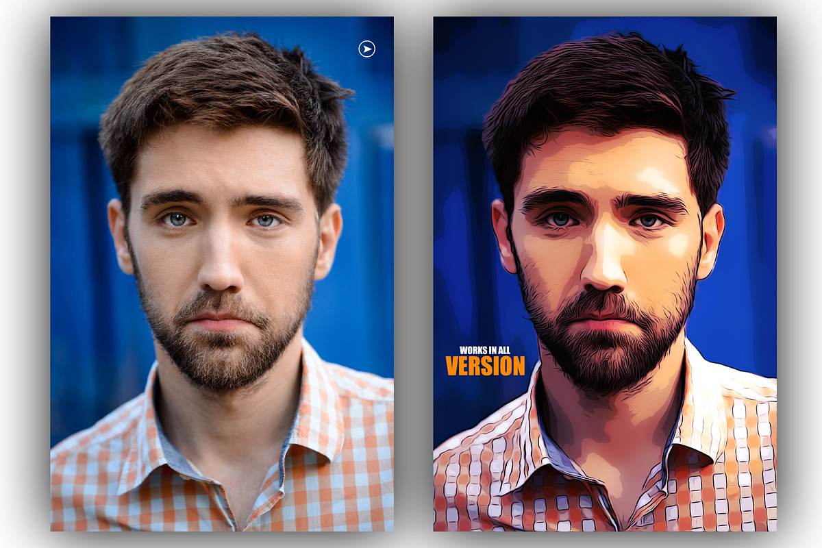 Cartoon Oil Painting, an Action Add-On by DesignCave (Photo 2 of 5)