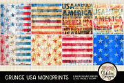Grunge USA Monoprint Textures, a Texture Graphic by Clikchic Designs (Thumbnail 2 of 5)
