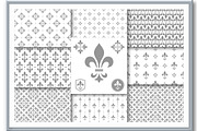 Geometric set of floral patterns, a Pattern Graphic by RODINA (Thumbnail 3 of 3)