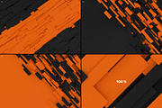 3D Geometric-Orange And Black, a Background Graphic by BIBIART (Thumbnail 10 of 10)