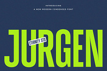 ET Jurgen -New Modern Condensed Font