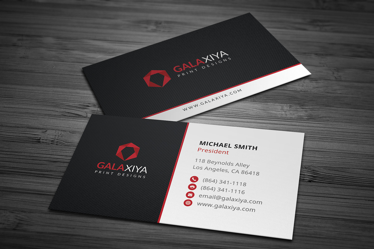 Modern Creative Business Cards, a Business Card Template by Galaxiya (Photo 4 of 8)