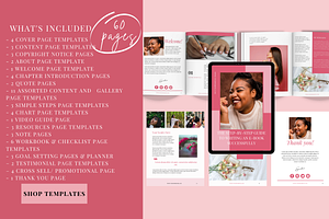 ROSE - Ebook Workbook Canva Template