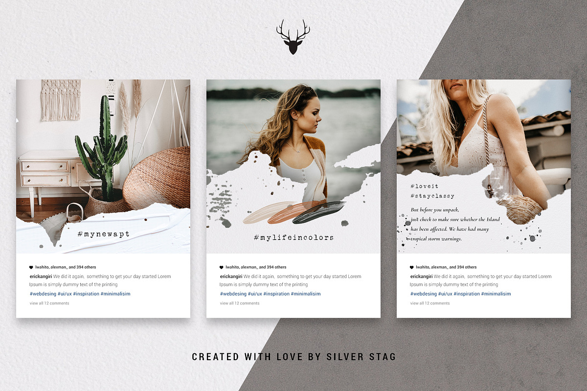 #InstaLove Instagram Posts & Stories, a Social Media Template by SilverStag Type Foundry (Photo 11 of 21)