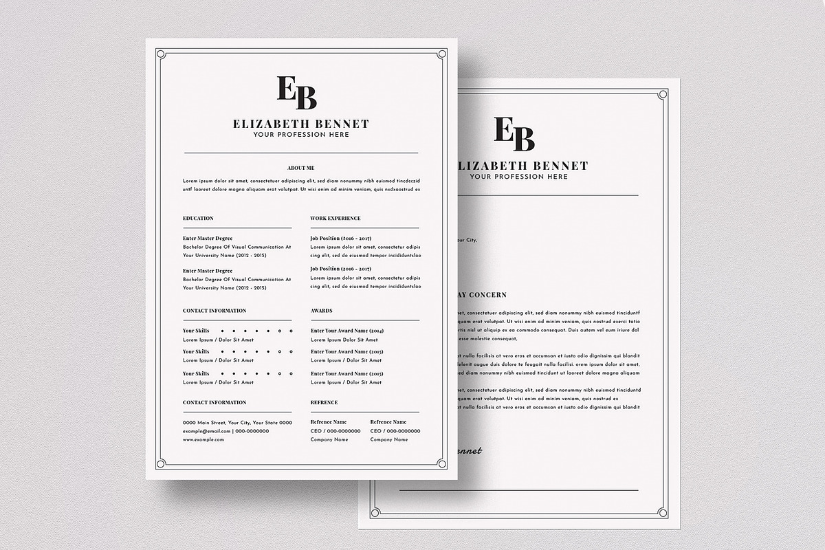 Simple Resume, a Resume Template by graphicook (Photo 1 of 3)
