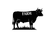 Farm Cow Silhouette Vector Bundle, an Illustration by Designs_River (Thumbnail 44 of 51)