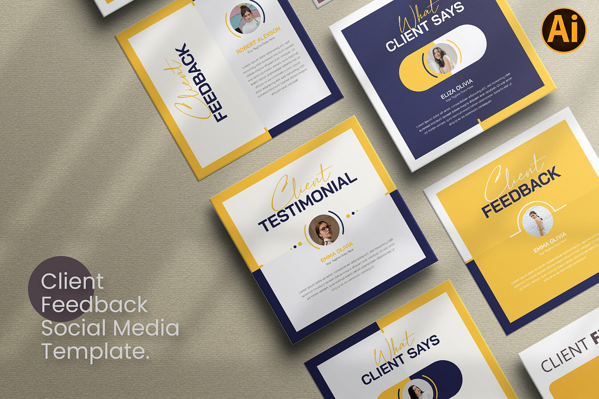 Feedback or Review Instagram Post, a Social Media Template by Pixelpick (Photo 2 of 2)