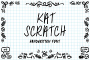 Kat Scratch Font, a Sans Serif Font by Kat Hubbs (Thumbnail 1 of 5)