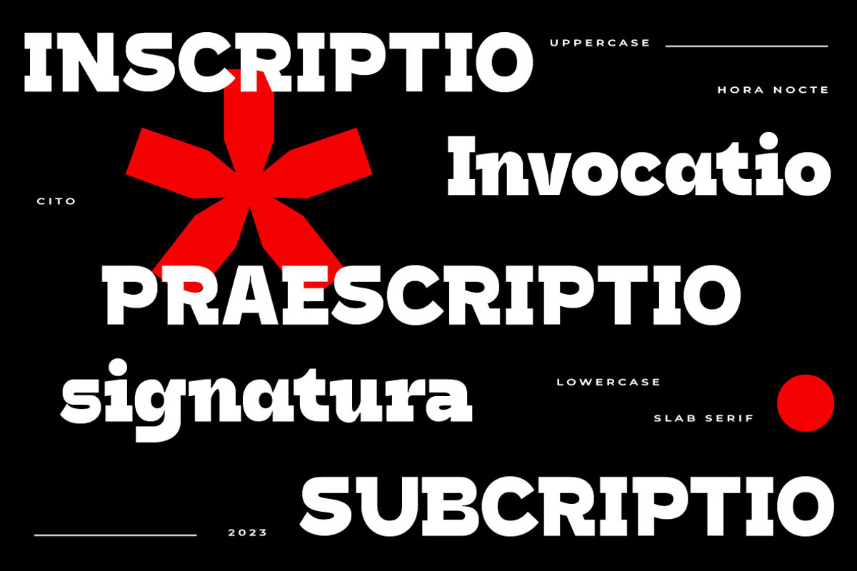 HN Cito, a Slab Serif Font by Hora Nocte (Photo 8 of 12)