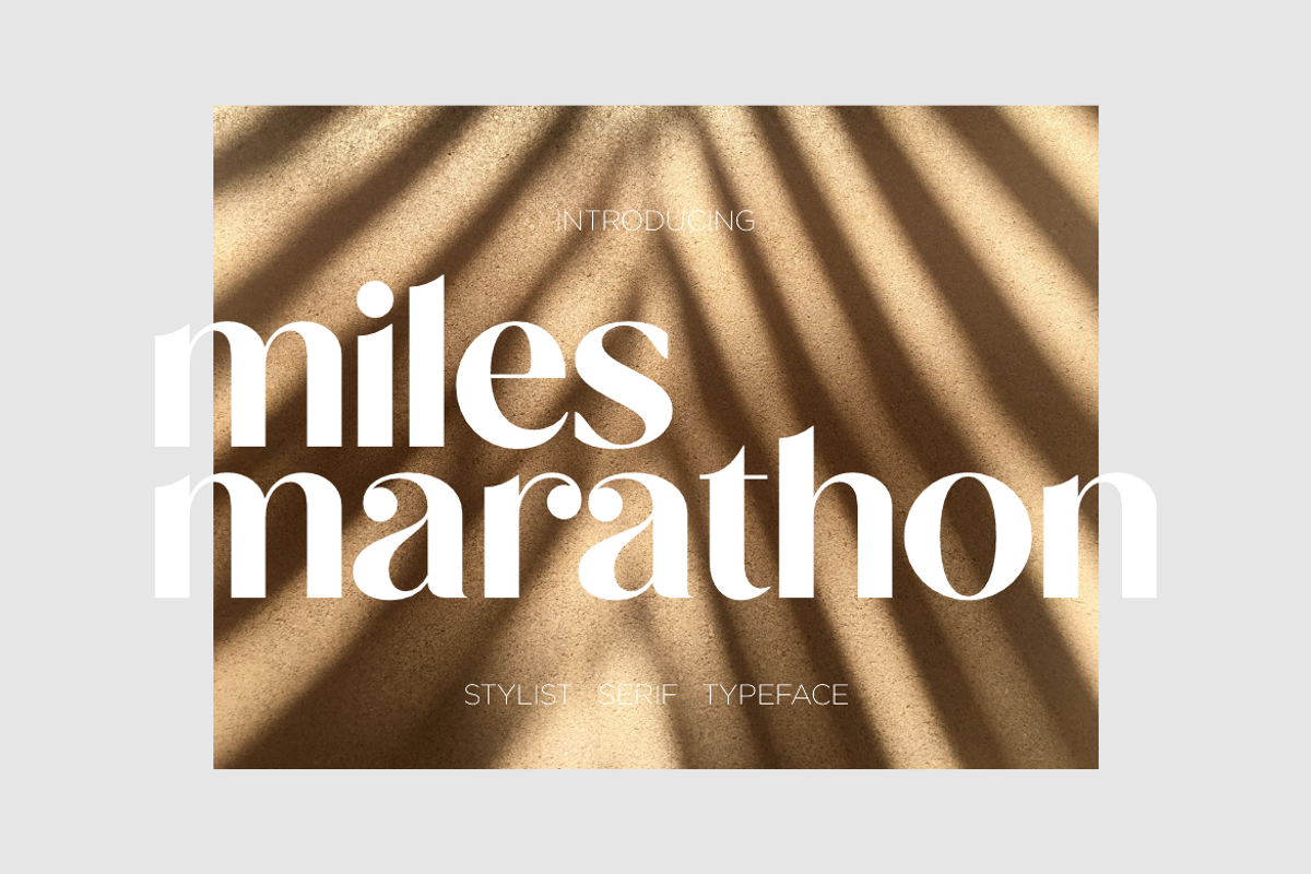 Miles Marathon, a Serif Font by elevencreateam (Photo 12 of 18)