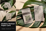 Modern Vertical Paper Card Mockup, a Product Mockup by Pitchlook.Studio (Thumbnail 1 of 4)