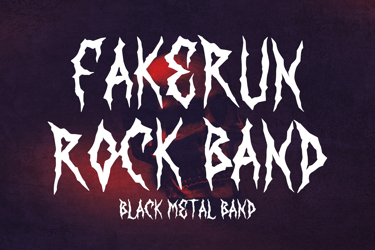 Anhork Bold Horror Display Font, a Blackletter Font by Maulana Creative (Photo 4 of 7)