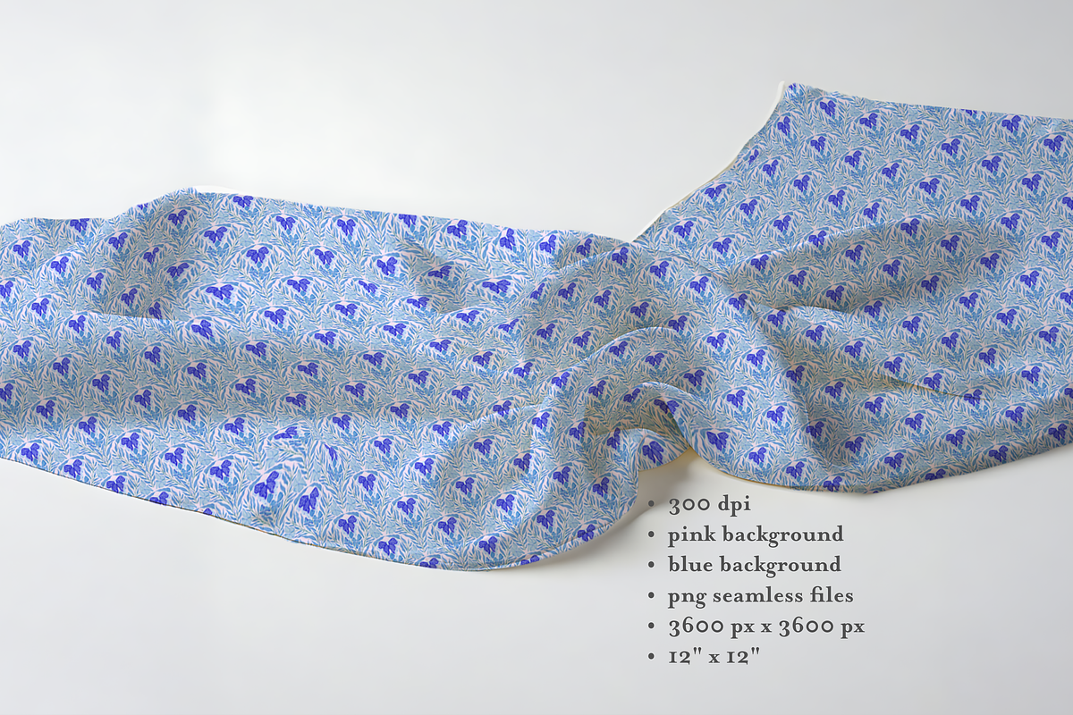 Monochrome Moth and Floral Seamless, a Pattern Graphic by Little Creative Scribbles (Photo 6 of 8)