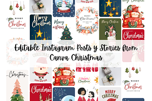 Editable Canva Christmas Templates