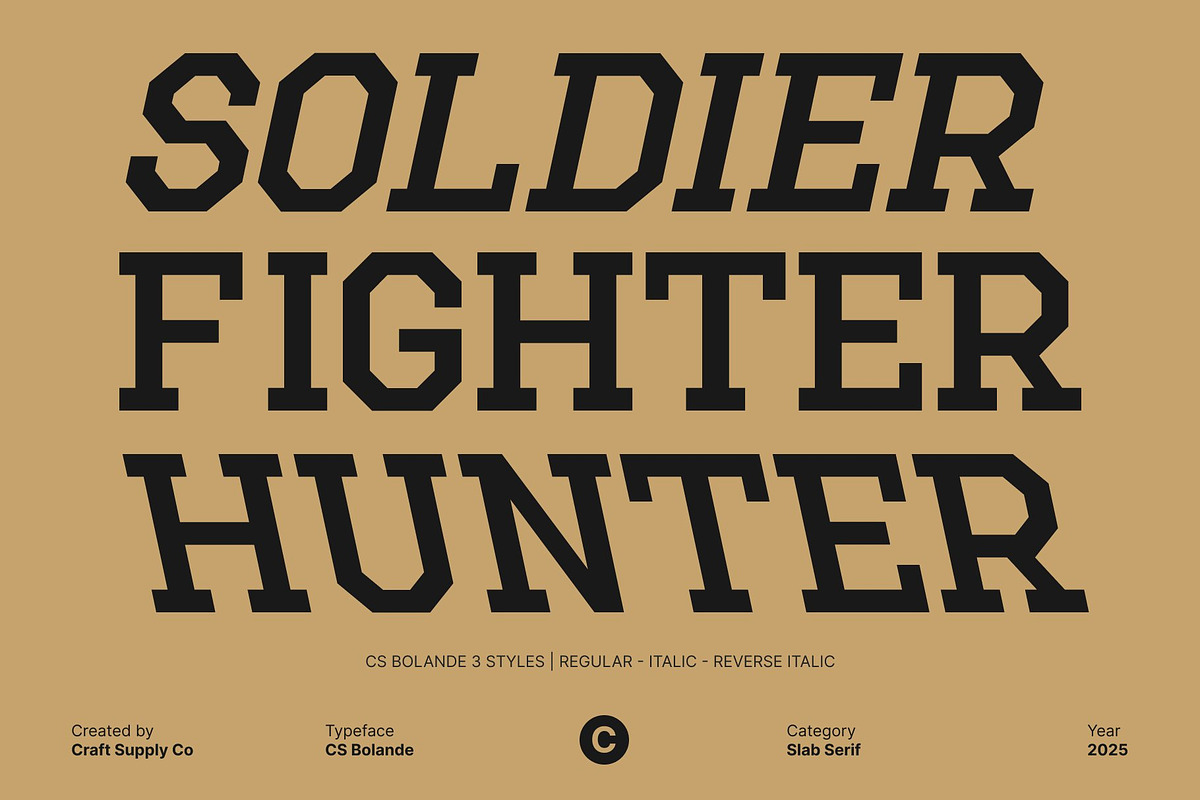 CS Bolande – Slab Serif Font, a Slab Serif Font by Craft Supply Co. (Photo 2 of 8)