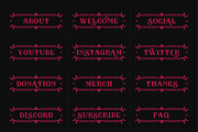 Victorian | 18 Twitch Panels, a Social Media Template by SageDsgn (Thumbnail 6 of 6)