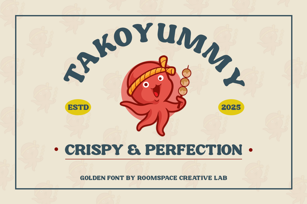 Golden Fat Elegant Modern Retro Font, a Serif Font by roomspace creative lab (Photo 7 of 11)