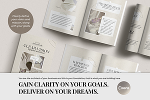 Vision & Goal Setting Workbook Canva