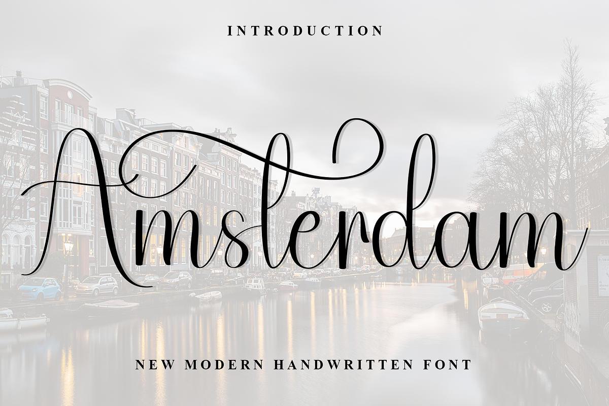 Amsterdam, a Handwritten Font by InermediaSTUDIO (Photo 1 of 8)