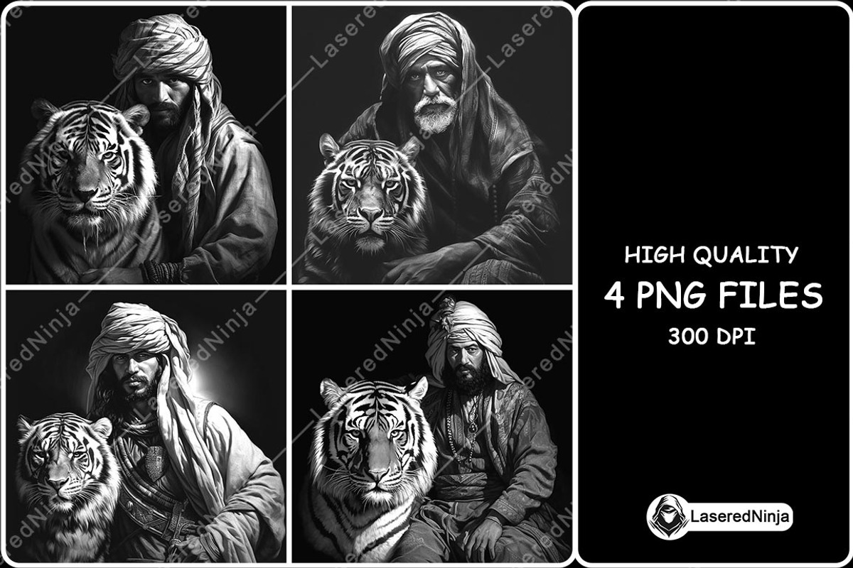 Arab Man Tiger Arab Muslim Pet Cat, a Background Graphic by LaseredNinja (Photo 1 of 7)