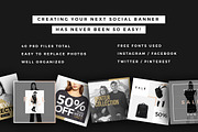 Fashion Social Banner Pack, a Social Media Template by MinimalStudioCo (Thumbnail 2 of 6)