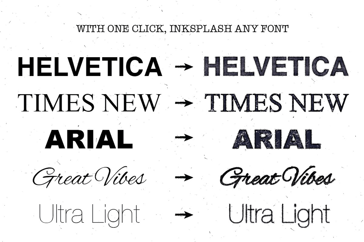 Inksplash - Illustrator Text Effects preview 2