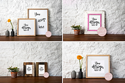 Rustic Picture Frame Mockup Bundle, a Product Mockup by wings of design (Thumbnail 6 of 9)