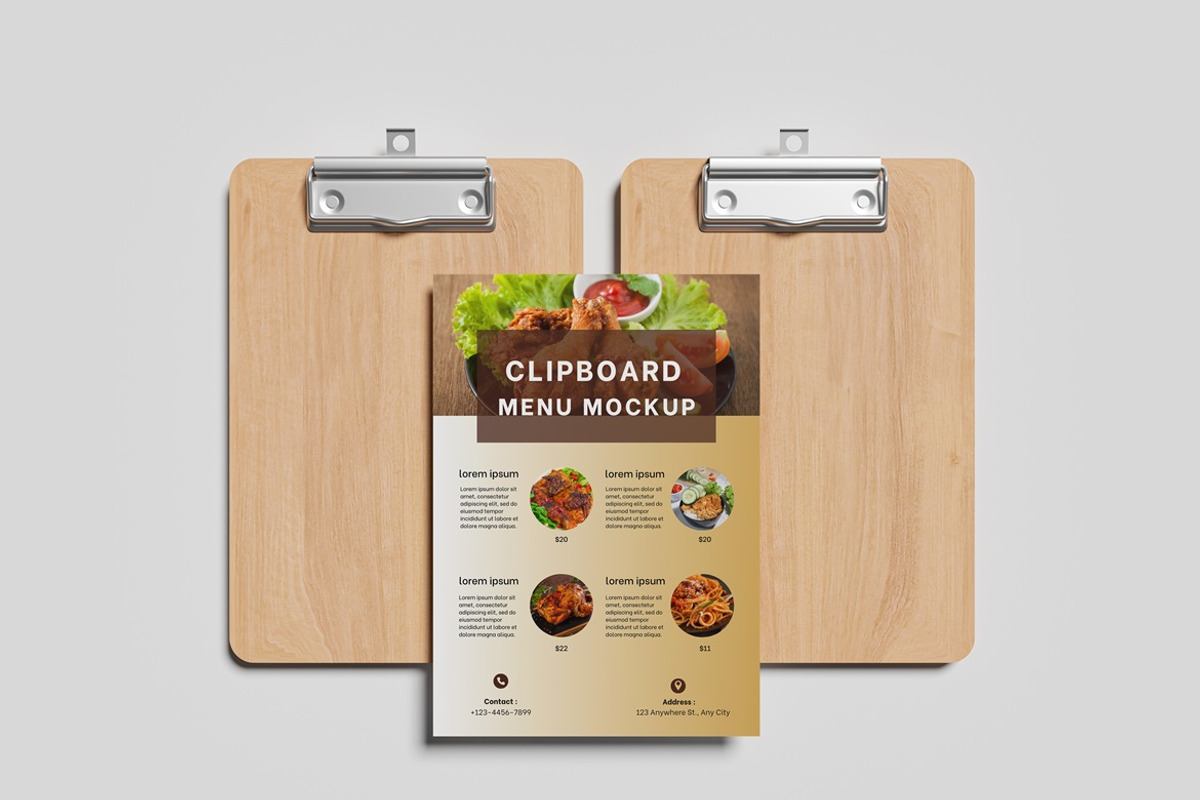 Clipboard and A4 flyer Mockup, an Advertising Mockup by GraphicWindow (Photo 6 of 7)