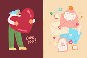 Love in the Air Romantic Vector Kit, a Person Illustration by Volha Studio (Thumbnail 3 of 11)